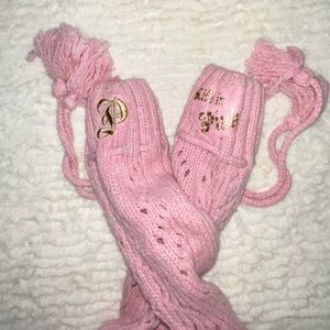 Victoria’s Secret Pink Knit Boots RARE HTF